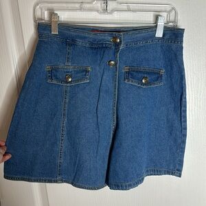 Vintage Denim Skort
